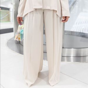 NWOT DO + BE High-Rise Wide Leg Pleated Trousers